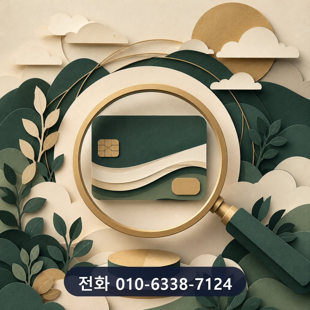 부산 카드깡 한도 확인 이미지